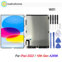 High Quality LCD Screen Display For iPad 2022 / 10th Gen A2696 WiFi Edition 10.9'' Touch Screen with Digitizer Full Assembly