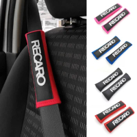 2PCS/Pair JDM Car Seat Belt Cover Cotton Safety Shoulder Pads Racing For RECARO Interior Accessories