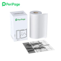 PeriPage 56 x 30mm/77 x 30mm Translucent Photo Sticker BPA-Free Adhesive Thermal Paper Roll Sticky Paper Waterproof for PeriPage