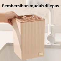 Set Alat Pencuci Piring Multifungsi dengan Sumpit dan Tatakan Tiris, Solusi Penyimpanan Air di Meja 