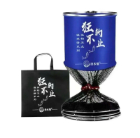 Rọng Đựng Cá  Song Ngư Khung kim Loại Siêu Chắc Chắn Lưới Màu Đen Kèm Túi Đựng - Fishing Đi Câu Bắt 