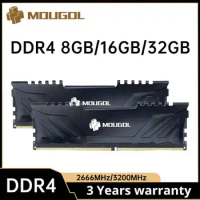 MONGOL NEW RAM DDR4 4GB 8GB 16GB 32GB 2666MHz 3200MHz 1.35V Dual-channel desktop memory bar with radiator vest