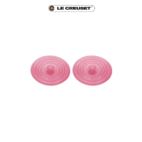 【Le Creuset】耐熱矽膠多功能圓型鍋蓋10cm2入(淡粉紅)