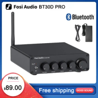 Fosi Audio BT30D PRO Bluetooth Sound Power Amplifier 2.1 Channel Amp Audio Reciver for Speaker Subwo