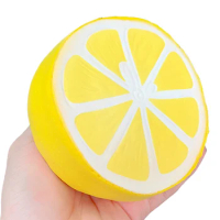 Squishy Jumbo Lemon Slow Rising Simulation Fruit Squeeze Toys Soft Bread Cake Scented Stress Relief Funny for Kid Gift 11*10CM