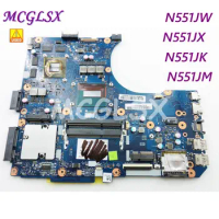 N551J Laptop Motherboard for ASUS N551JW N551JX N551JK N551JM Mainboard 15-4t i7-4th GTX960M GTX950M GTX850M GTX860M Used