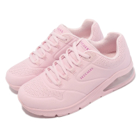 【SKECHERS】休閒鞋 Uno 2-Pastel Players 女鞋 粉紅 緩震 氣墊 運動鞋(155652LTPK)