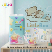 Combo 150 Miếng JOLIE - Tã/Bỉm Dán Trẻ Em JOLIE Thấm Hút Nhanh Chống Tràn Êm Da Bé Thiết Kế Star Boo