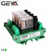 GEYA NGG2R 4Channel Relay Module OM Relay Board with Fuse Protection 1NO1NC 12V 24V AC/DC