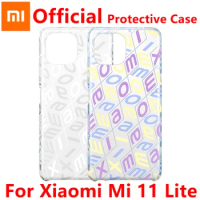 Official Xiaomi Mi 11 Lite Case Transparent Color Changing PC Case Thin and light Protective shell For Xiaomi Mi 11 Lite
