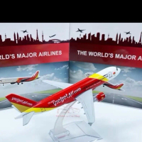Mô hình máy vietjet air 16cm kèm đế