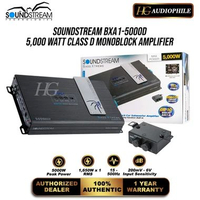 Soundstream BXA1-5000D Bass Xtreme 5,000 Watt Power Monoblock Class D Amplifier