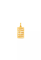 MJ Jewellery 375/9K Gold Abacus Pendant B72 (XL Size)