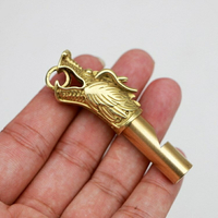 新款新款黃銅龍頭口哨汽車鑰匙扣掛件男女戶外求生口哨項鏈包包吊