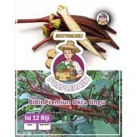 Bibit Premium Okra Ungu | Biji Benih Okra Ungu