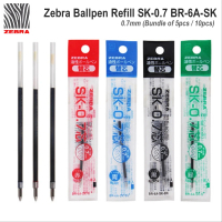 Zebra Ballpen Refill SK-0.7 BR-6A-SK Blue / Black / Red / Green (Bundle of 5pcs / 10pcs) Refill for 