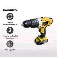 Krisbow Bor Cordless Impact 13 Mm 18v Ircid182