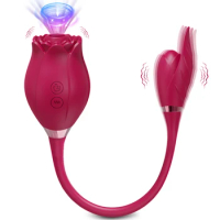 Sucking Toy Rose-Vibrator for Women Clitoris Clit Sucker Stimulator Tongue Licking Female Sex Toys Adults Supplies