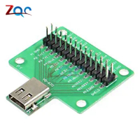 USB 3.1 Cable Test Board 24PIN Type-C Type C Female Plug Jack to DIP Adapter Connector Welded PCB Converter Pin Board