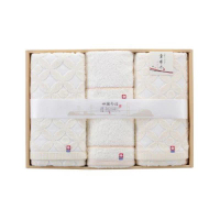 HAYASHI (林) 今治毛巾 KJ5004 毛巾套裝 (浴巾 60x120cm*2 / 面巾 34x80cm*1 / 方巾 34x35cm*1) 1set
