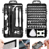 117 in 1 Obeng Set Screwdriver Reparasi Servis Laptop Jam Hp Magnetic