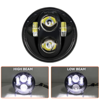 Universal 5 34 inch 5.75 "led car motorcycle headlight h4 phare Farol Moto headlamp head light for H