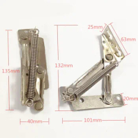 Folding Sofa Bed Spring Hinge, 2 Pieces, 10KG, 80 Degree, Cabinet Door, Door Lifter, Top Support Fla