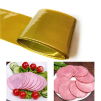 85mmx5/3/1M Golden Green Food Grade Casings for Sausage Salami BBQ Shell for Sausage Maker Machine Hot Dog Plastic Casing