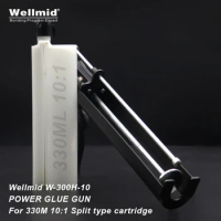 Metal Glue Gun For 330ML 10:1 Split Type AB Cartridge Adhesive Dispensing 2K Glue Loctite ARALDITE AB Cartridge Manual Power Gun