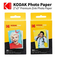 Original Kodak 2x3 Premium Zink Photo Paper 20/50 Sheets Compatible with Smile/Step/PRINTOMATIC Sticky-Backed Prints
