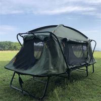 2023 Shelter Tent With Bed WaterProof 1-2 Person Foldable Outdoor Camping Sleeping Tent, Tent Cot
