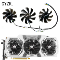 New For GALAX GeForce GTX980ti 980 970 HOF LN2 GOC Graphics Card Replacement Fan
