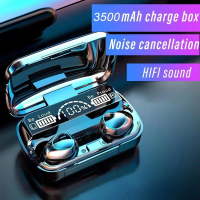 Headset Bluetooth Full Bass Stereo 3500mAh Power Bank Wireless Earphone Headphones Handset