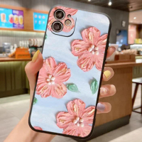 Painting Phone Case For Oppo Find X5 Pro X3 Lite X2 Neo Oppo F23 F21 Pro 5G F19 F11 Pro F15 Flower TPU Silicone Back Cover Cases