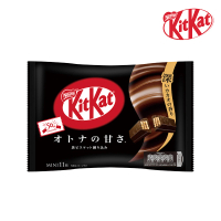 即期品【Nestle 雀巢】KitKat 奇巧威化巧克力11入/袋(濃黑巧克力口味;賞味期限24/5/30)