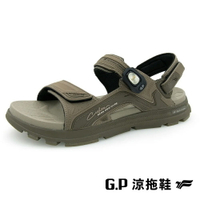 G.P(男)G-tech Foam舒適高彈涼鞋 男鞋-橄欖綠色