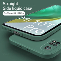 Luxury Original Square Liquid Silicone Soft Case For xiaomi mi 10t pro mi10t 10 t pro mi10tpro xaiomi 10tpro SmartPhone Cover