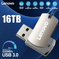 Lenovo 16TB Metal Pen Drive USB Memory USB Flash Drives 2TB 1TB 4TB 8TB TYPE C High Speed Usb 3.0 Waterproof Pendrive Flash Disk