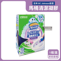日本SC Johnson莊臣-洗淨防污推桿式馬桶清潔凝膠38g+推桿1支/盒(便器去污可替換補充清潔劑,廁所免刷洗香氛凍,鑽石造型凝凍可沖水約720次)