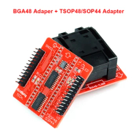 Factory Price!!! BGA48 with TSOP48/SOP44 base board adapter support for TL866 series Programmer TL866II PLUS
