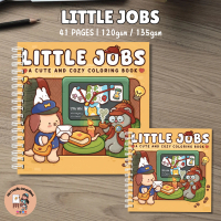 LITTLE JOBS Coloring Books 41pages