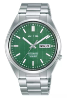 Alba Alba Mechanical - Jam Tangan Automatic Pria - Silver Green - Stainless Steel Bracelet - AL4319X