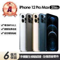 【Apple】A級福利品 iPhone 12 Pro Max 256G 6.7吋(贈充電組+玻璃貼+保護殼)