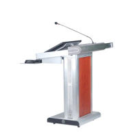 Conference Hall Presentation Podium Microphone Integrated Smart Lectern