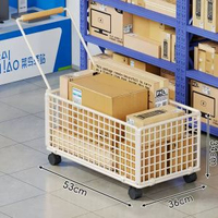 買餸小拉車超市購物車家用帶輪快遞手拉小推車加厚便攜採購筐拖車