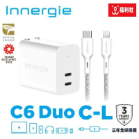 Innergie 台達電 C6 Duo (摺疊版) 63W 雙Type-C PD快充+C-L 1.8M