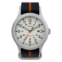 TIMEX 天美時 遠征系列 探險手錶-黑x橘x白/40mm