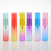 120 x 4ml New Gradient Color Perfume Bottle Glass Cosmetic Refillable Jar Wholesale