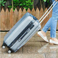 ✤宜家✤26吋行李箱透明加厚耐磨防水保護套 拉桿箱套 旅行箱套