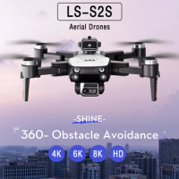 S2S Drone 4K 6K 8K HD Dual Camera aerial photography Brushless Motor Obstacle Avoidance Drone RC Hel